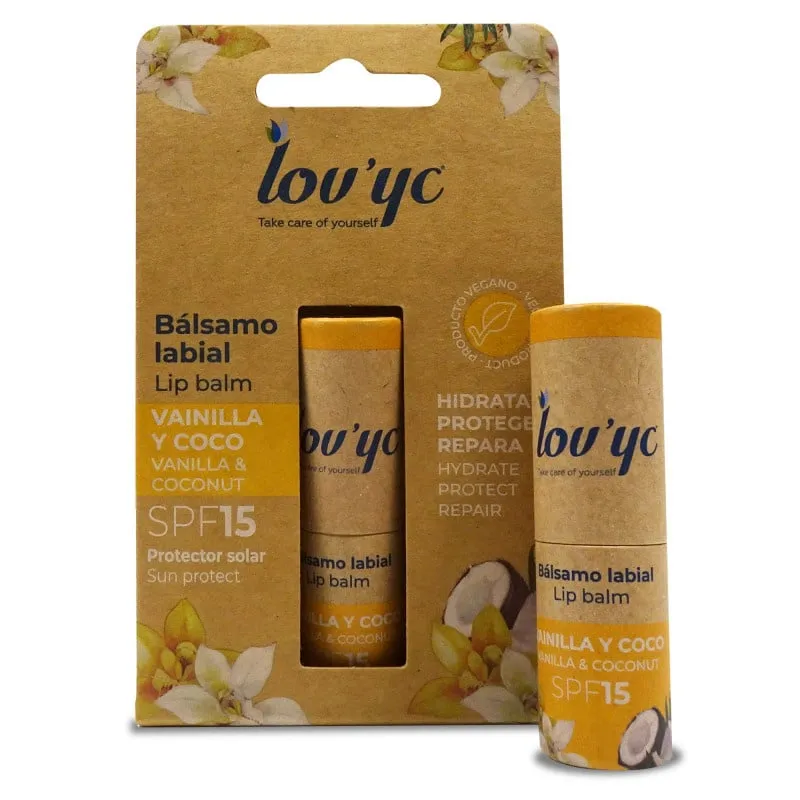 Lov'yc Lipstick Balm Vanilla & Connut Sun Protect spf15 - 8gr