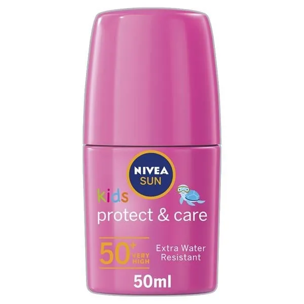 Nivea Sun Kids Zonnebrandcrème Protect & Care Coloured Roll On SPF50+ - 50ml