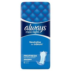 Always Maandverband Maxi Night 12 Stuks