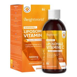 WeightWorld Liposomale vitamine C -1000 mg 250 ml - 25 porties - vitamine c supplement