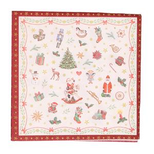 Ambiente 20x Kerstservetten met kerst figuren 33 cm -