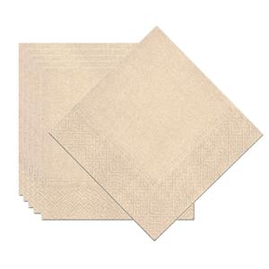 Chaks Feest servetten taupe/beige - 20x - papier? - 33? x 33 cm? -