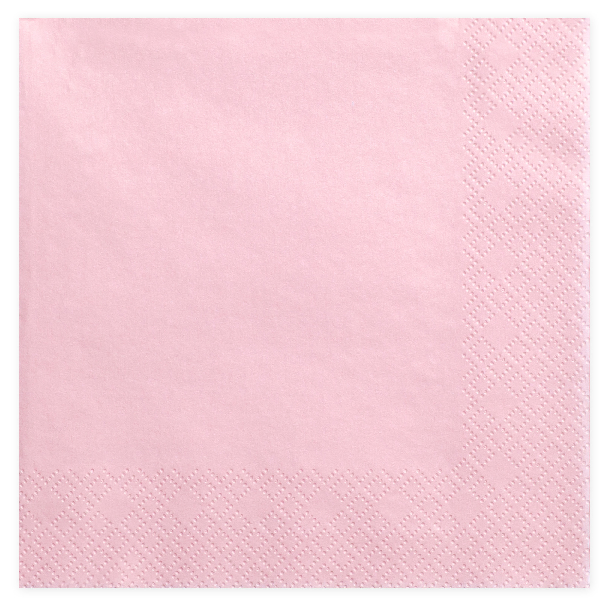 PartyDeco 20x Papieren tafel servetten roze 33 x 33 cm -