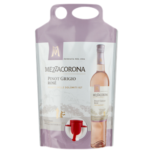 MEZZACORONA ezzacorona Pinot Grigio Rose Pouch 1,5L bij Jumbo