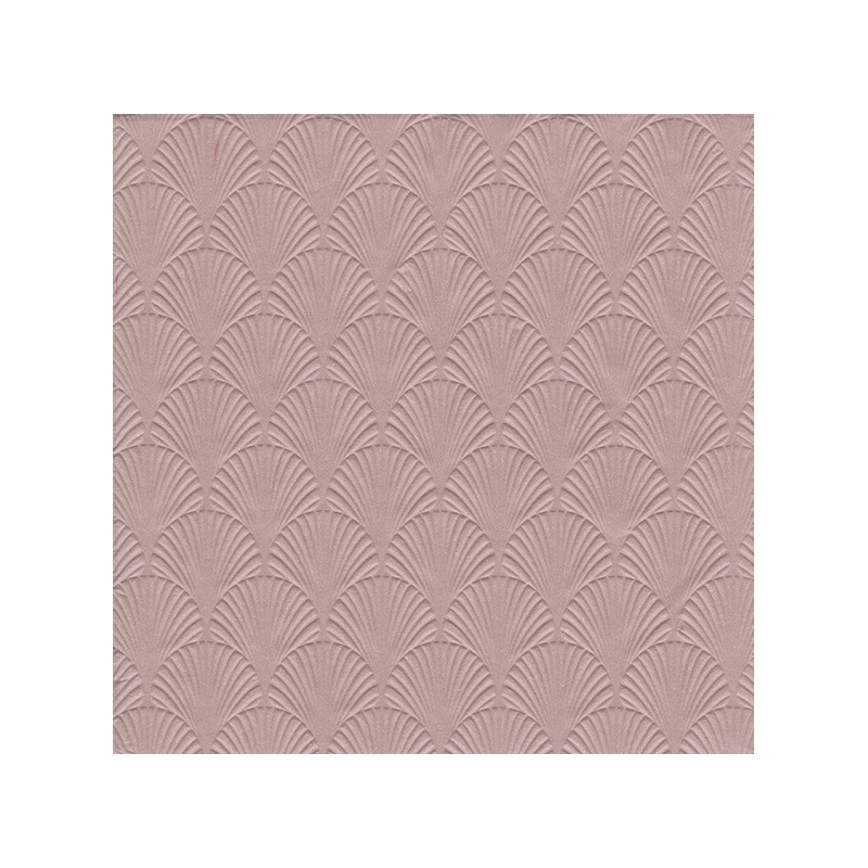 Ihr 16x Luxe 3-laags servetten met patroon oud roze 33 x 33 cm -