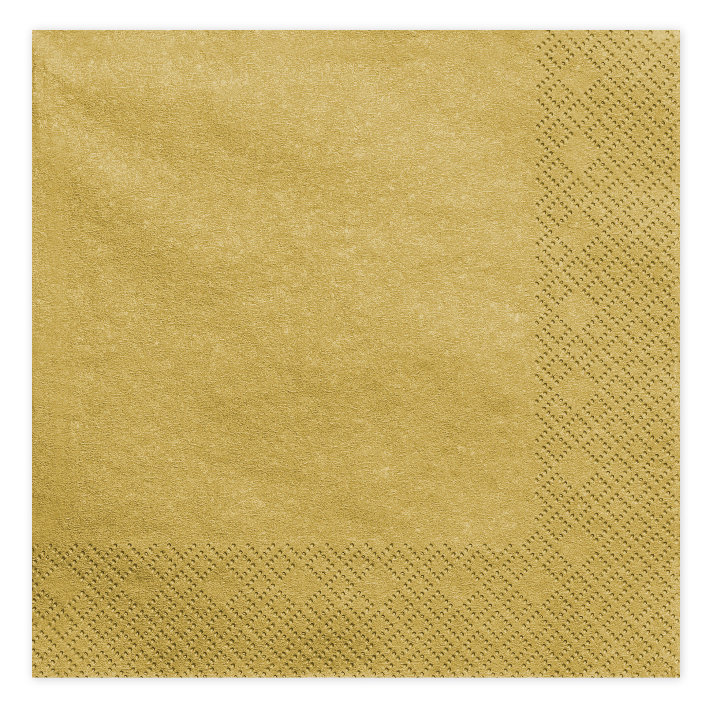PartyDeco 20x Papieren tafel servetten goud gekleurd x cm -