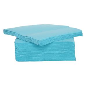 Cosy & Trendy 40x stuks luxe kwaliteit servetten turquoise x cm -