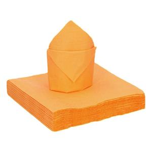 Santex feest servetten oranje - 25x stuks - x cm -