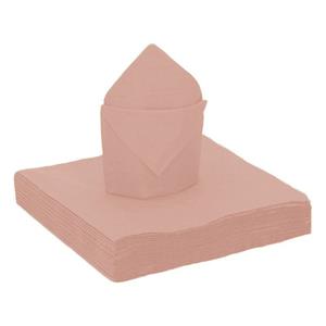 Santex feest servetten rose goud - 25x stuks - x cm -