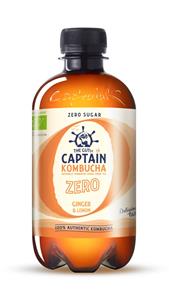 The GUTsy Captain Captain Kombucha Ginger Lemon Zero