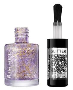 Rimmel London Glitter top coat 10 sparkle every day 8ML