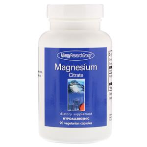 Allergy Research Group Magnesium Citrate 90 Vegetarian Capsules - 
