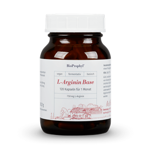 BioProphyl L-Arginine base 120 plantaardige capsules op basis van 750 mg L-arginine uit de fermentatieve productie