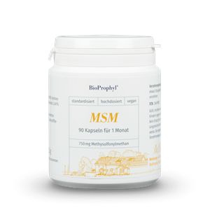 BioProphyl MSM Mobiel 90 vegetarische capsules van 750 mg per methylsulfonylmethaan