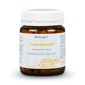 BioProphyl Arthrovit 60 vegetarische capsules met elk 200 mg wierook-extract, Sango koraal en vitamine D3