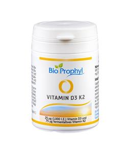 BioProphyl Vitamine D3 K2 120 tabletten met 1000 IE vitamine D3 en 75 µg vitamine K2