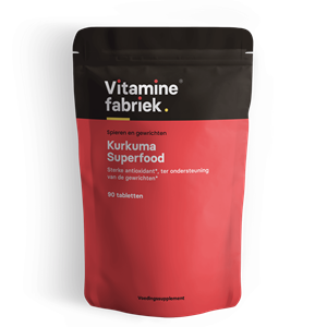 Vitaminefabriek Kurkuma Superfood - 90 tabletten - .nl