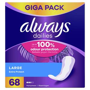 Always Dailie Extra Protect Large Inlegkruisjes 68 st