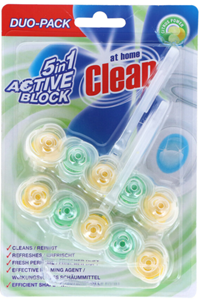 At Home Clean toiletblok - 5 in 1 citrus 2x45gr