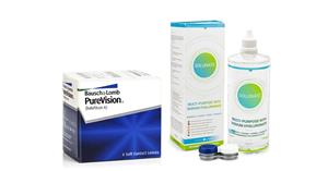 PureVision (6 lenzen) + Solunate Multi-Purpose 400 ml met lenzendoosje