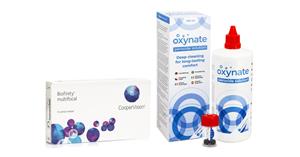 Biofinity Multifocal (6 lenzen) + Oxynate Peroxide 380 ml met lenzendoosje
