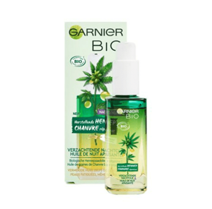 Garnier Bio Verzachtende Hennep Nachtolie Vermoeide & Gevoelige Huid 30 ml