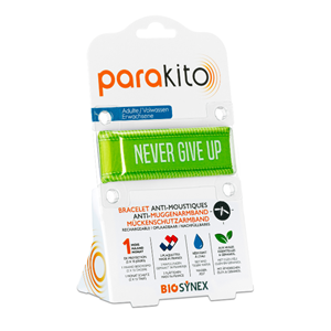 Para'Kito Volwassenen Anti-Muggen Armband Never Give Up - 1 Stuk