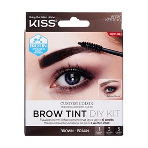 Kiss Brow Tint Diy Kit Brown 2 x 10 ml + 2 st