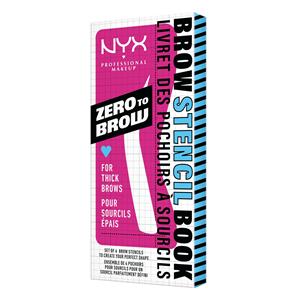 NYX Zero To Brow Stencil For Thick Brows 1 st