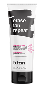 B.Tan Erase Tan Repeat 2-in-1 Tan Eraser Body Wash + Scrub 236 ml