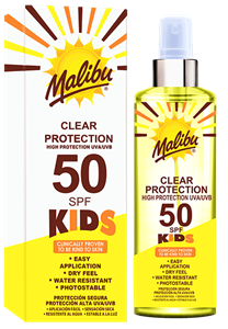 Malibu Kids Clear Sun Protection SPF50 250 ml