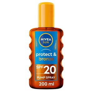 Nivea Sun Protect & Bronze Oil Spray SPF20 200 ml