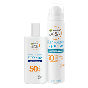 Garnier Ambre Solaire Sensitive Advanced Face Mist SPF50 + Super UV Fluid SPF50+ 40 ml + 75 ml