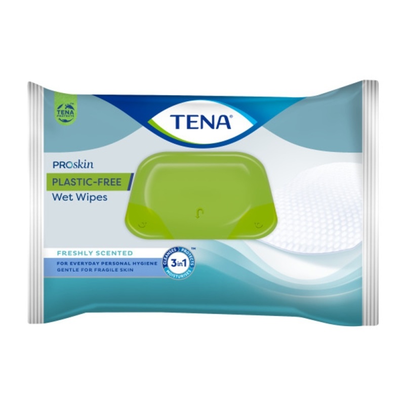 Tena Wet wipes plastic free 48 stuks
