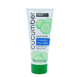 Beauty Formulas Cucumber Cool Moist 3 Minute Clay Mask 100 ml