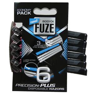 Huismerk Body-X Fuze Men Triple Blades Wegwerpmesjes - 6 stuks