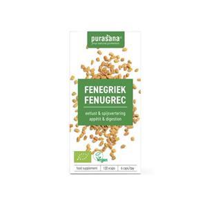 Purasana Fenegriek vegan bio 120 vegan capsules