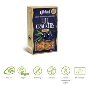 Life crackers olijf bio 90 gram