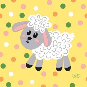 Duni Paas Servetten Hoppy Easter 24X24 Cm