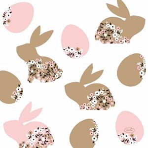 Duni Paas Servetten Blooming Bunnies 33X33Cm