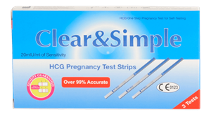 Clear & Simple 3 Zwangerschapsteststrips 3 st
