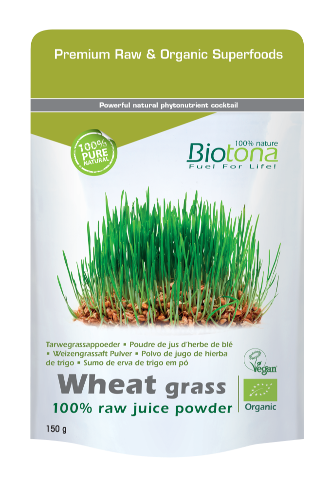 Biotona Wheat Grass 100% Raw Powder