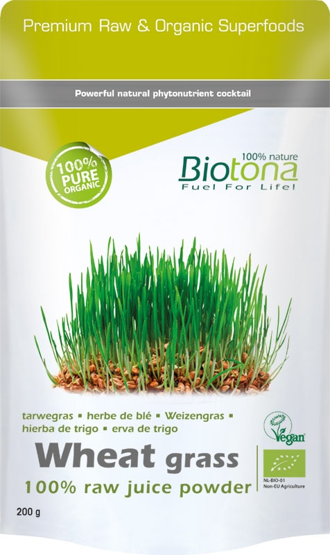 Wheat grass raw juice powder bio 200 gram