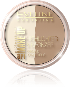 Eveline Art Make-Up Highlighter & Bronzer 57 Glam Dark 6 g