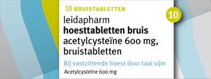 Leidapharm Hoesttabletten Bruis Acetylcysteine 600mg