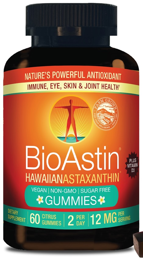 Astaxanthine Bioastin 6 mg + D3-1000 Gummies 60 gummy's
