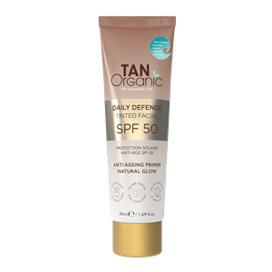Tanorganic Tinted Facial Spf50  - Daily Defence Tinted Facial Spf50