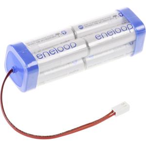Panasonic eneloop Doppelw&uuml;rfel F2x2x2 Futaba Accupack Aantal cellen: 8 Batterijgrootte: AA (penlite) Kabel, Stekker NiMH 9.6 V 1900 mAh