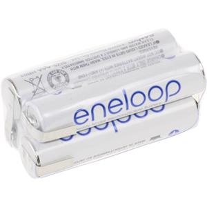 Panasonic eneloop W&uuml;rfel F2x2 Accupack Aantal cellen: 4 Batterijgrootte: AAA (potlood) U-soldeerlip NiMH 4.8 V 750 mAh