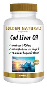 Golden Naturals Cod liver oil 90 Softgels